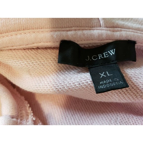 J Crew University Terry Hoodie Jacket Size XL Bandana Patchwork Paisley Pink - Picture 6 of 6